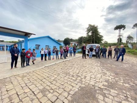 🔰 inauguração da obra de pavimentação da comunidade de Gramado São Pedro.